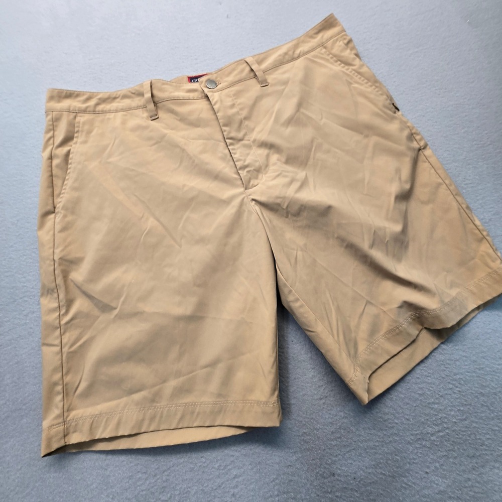 UNTUCKit Mens Chancellor Short Tan Polyester Regular Fit 40499 Size 38